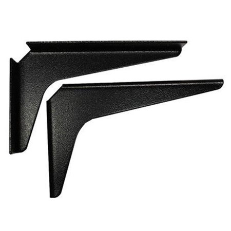 A & M HARDWARE A & M Hardware Am1818 B 18 In. X 18 In. Work Station Brackets - Black AM1818 B